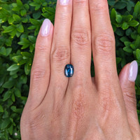 2.61 Ct. Bluish Green Sapphire from Ceylon (Sri Lanka) Life Style