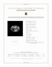 0.96 Ct. White Sapphire from Ceylon (Sri Lanka) Scan Report