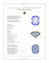 0.67 Ct. Sapphire from Ceylon (Sri Lanka) 3 D Scan Report
