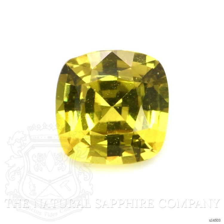 1.55 Ct. Greenish Yellow Sapphire from Ceylon (Sri Lanka)