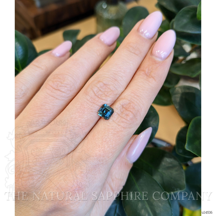 1.57 Ct. Greenish Blue Sapphire from Ceylon (Sri Lanka)