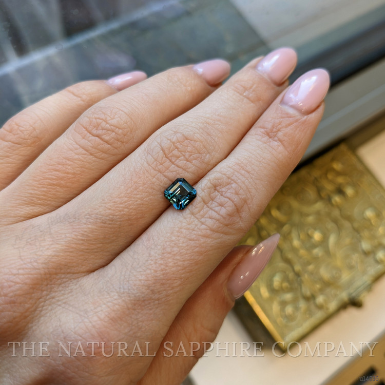 1.57 Ct. Greenish Blue Sapphire from Ceylon (Sri Lanka)