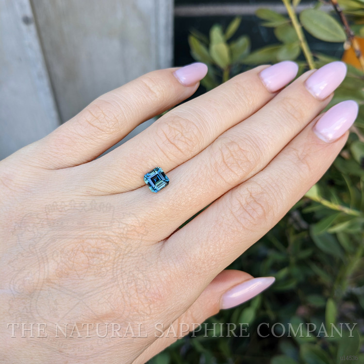 1.57 Ct. Greenish Blue Sapphire from Ceylon (Sri Lanka)