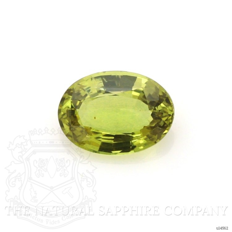 1.77 Ct. Yellowish Green Sapphire from Ceylon (Sri Lanka)