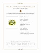 1.98 Ct. Greenish Yellow Sapphire from Ceylon (Sri Lanka) Scan Report