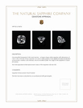 3.08 Ct. White Sapphire from Ceylon (Sri Lanka) Appraisal