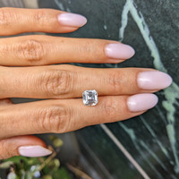 3.08 Ct. White Sapphire from Ceylon (Sri Lanka) Life Style