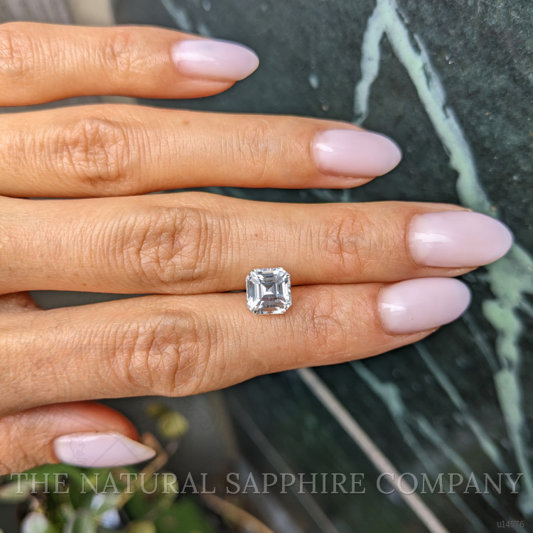 3.08 Ct. White Sapphire from Ceylon (Sri Lanka)
