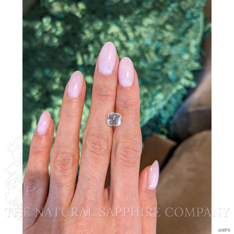 3.08 Ct. White Sapphire from Ceylon (Sri Lanka)