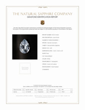 6.83 Ct. White Sapphire from Ceylon (Sri Lanka) Scan Report