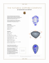 2.77 Ct. Sapphire from Ceylon (Sri Lanka) 3 D Scan Report