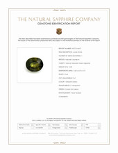 0.85 Ct. Yellowish Green Sapphire from Ceylon (Sri Lanka) Scan Report