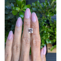 4.02 Ct. Peach Sapphire from Madagascar Life Style