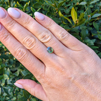 1.32 Ct. Yellowish Green Sapphire from Nigeria Life Style