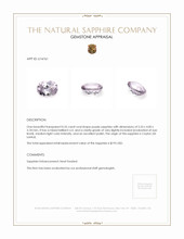 0.55 Ct. Sapphire from Ceylon (Sri Lanka) Appraisal