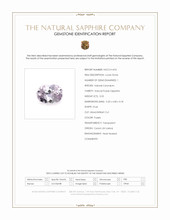 0.55 Ct. Purple Sapphire from Ceylon (Sri Lanka) Scan Report