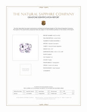 0.57 Ct. Purple Sapphire from Ceylon (Sri Lanka) Scan Report