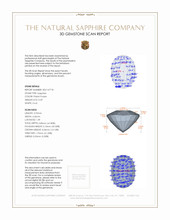 0.59 Ct. Pinkish Purple Sapphire from Ceylon (Sri Lanka) 3 D Scan Report