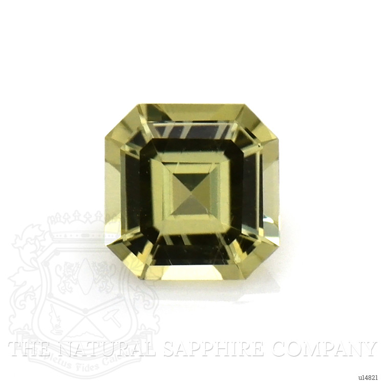 0.30 Ct. Greenish Yellow Sapphire from Ceylon (Sri Lanka)