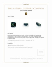 0.37 Ct. Sapphire from Ceylon (Sri Lanka) Appraisal