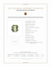 0.37 Ct. Yellowish Green Sapphire from Ceylon (Sri Lanka) Scan Report