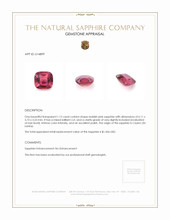 1.12 Ct. Sapphire from Ceylon (Sri Lanka) Appraisal