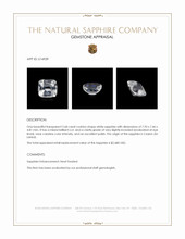 2.68 Ct. White Sapphire from Ceylon (Sri Lanka) Appraisal