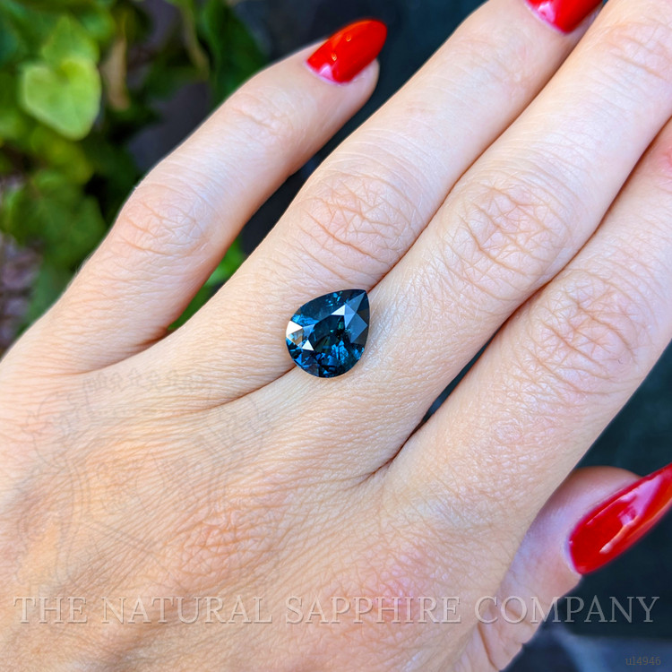 5.04 Ct. Greenish Blue Sapphire from Ceylon (Sri Lanka)