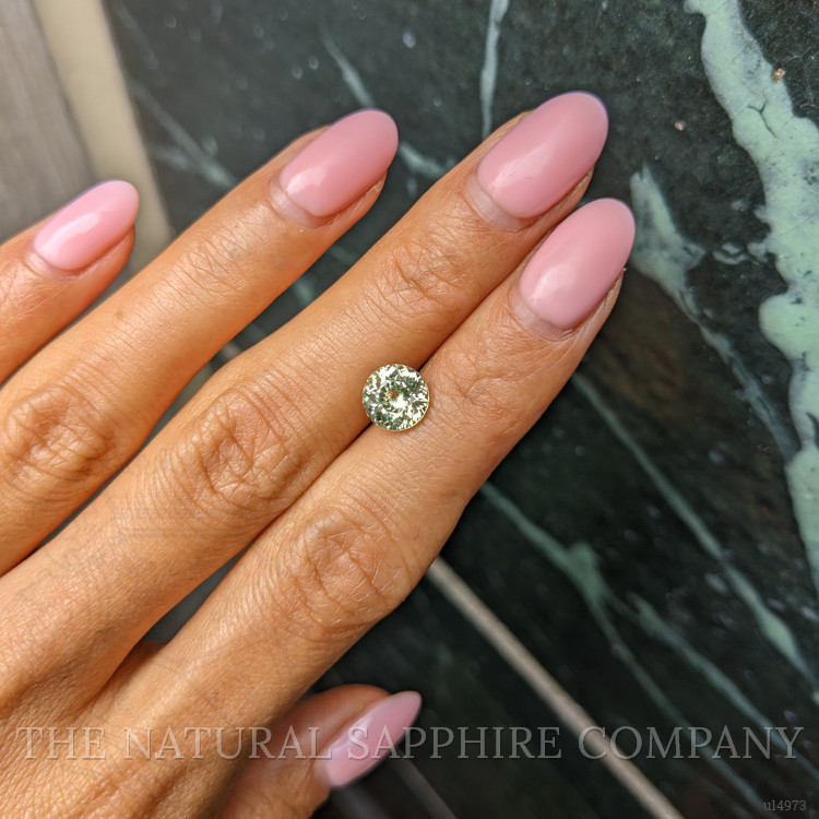 2.07 Ct. Yellowish Green Sapphire from Ceylon (Sri Lanka)