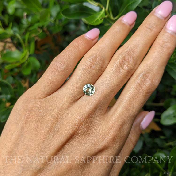 2.07 Ct. Yellowish Green Sapphire from Ceylon (Sri Lanka)