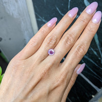2.06 Ct. Pinkish Purple Sapphire from Ceylon (Sri Lanka) Life Style