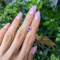 2.06 Ct. Pinkish Purple Sapphire from Ceylon (Sri Lanka) Life Style