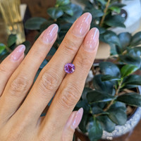 2.06 Ct. Pinkish Purple Sapphire from Ceylon (Sri Lanka) Life Style
