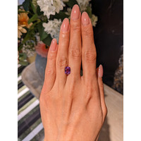 2.57 Ct. Pinkish Purple Sapphire from Madagascar Life Style