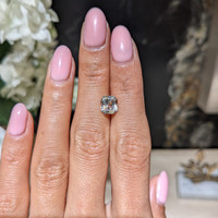 2.60 Ct. White Sapphire from Ceylon (Sri Lanka) Life Style