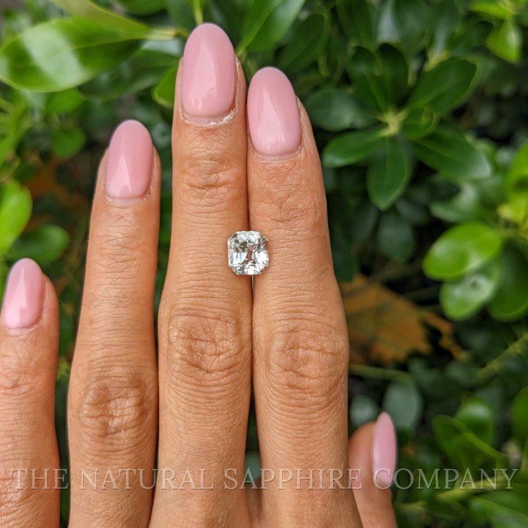 2.60 Ct. White Sapphire from Ceylon (Sri Lanka)