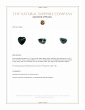 1.57 Ct. Bluish Green Sapphire from Nigeria Appraisal