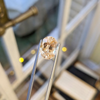 6.16 Ct. Peach Sapphire from Ceylon (Sri Lanka) Life Style