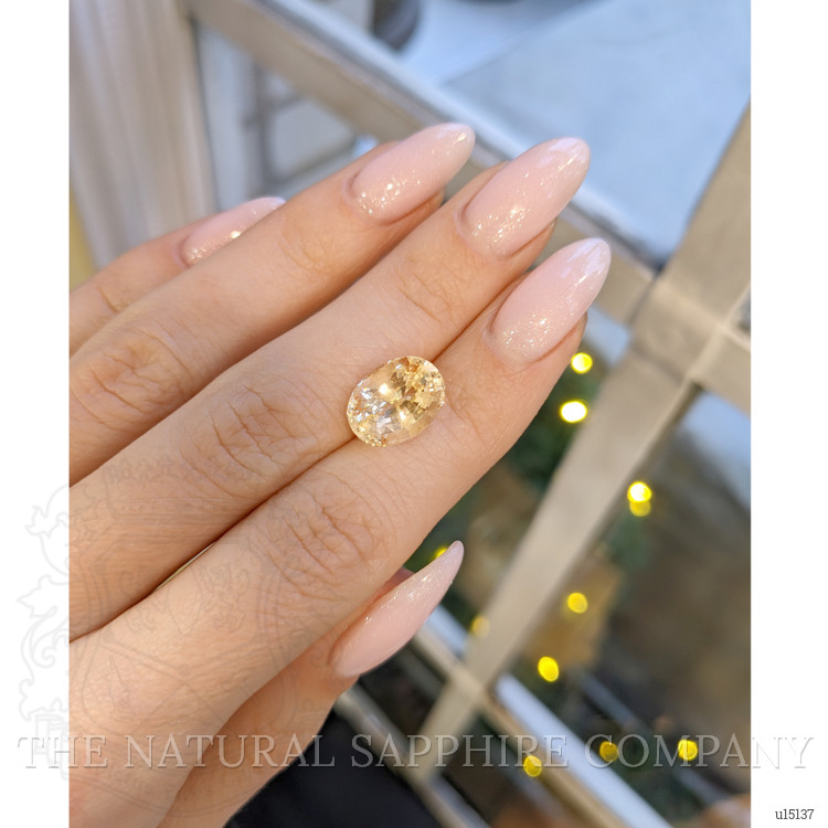 6.16 Ct. Peach Sapphire from Ceylon (Sri Lanka)