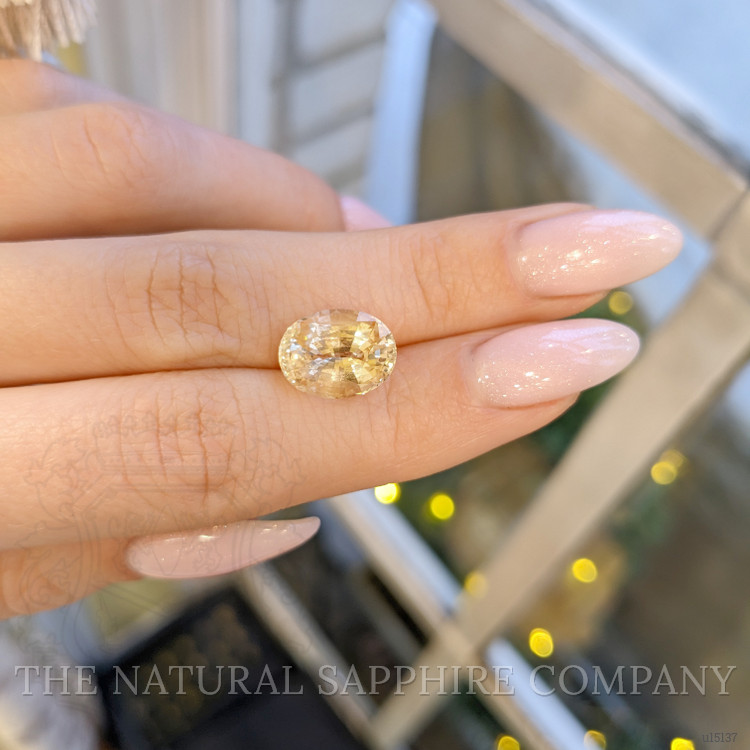 6.16 Ct. Peach Sapphire from Ceylon (Sri Lanka)