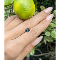 1.14 Ct. Bluish Green Sapphire from Tanzania Life Style
