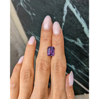 4.21 Ct. Purple Sapphire from Ceylon (Sri Lanka) Life Style