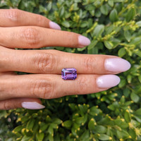 4.21 Ct. Purple Sapphire from Ceylon (Sri Lanka) Life Style