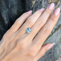 2.44 Ct. Greenish Blue Sapphire from Montana Life Style