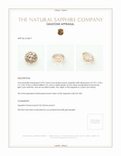 4.99 Ct. Peach Sapphire from Ceylon (Sri Lanka) Appraisal