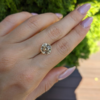 4.99 Ct. Peach Sapphire from Ceylon (Sri Lanka) Life Style