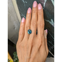 6.96 Ct. Bluish Green Sapphire from Montana Life Style