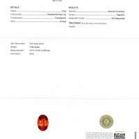 7.65 Ct. Sapphire from Ceylon (Sri Lanka) Scan Report
