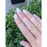 1.01 Ct. Yellowish Green Sapphire from Montana Life Style