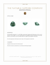 1.14 Ct. Green Sapphire from Montana Appraisal